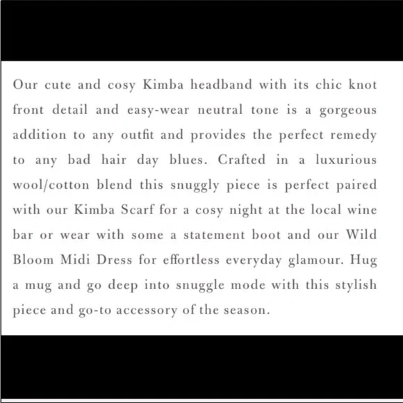 Spell Kimba Scarf & Headband Set - Picture 3 of 8